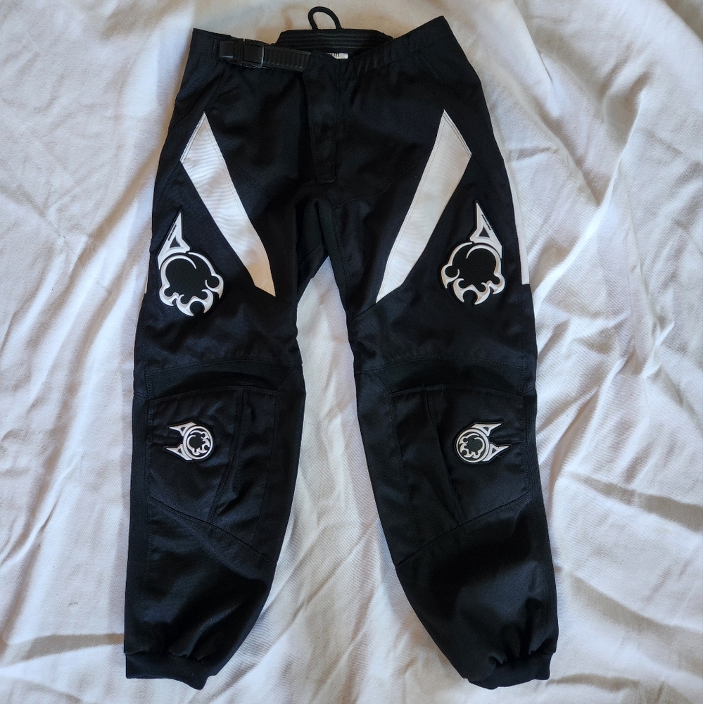 Ocelot Racing Kids Motocross Pants – Black White MX Gear (Size 10 / 26)